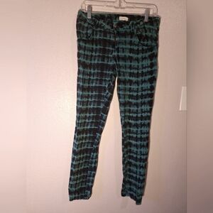 Green and Black Pants